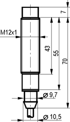 Габариты ISN EF2A8-31P-4-Z